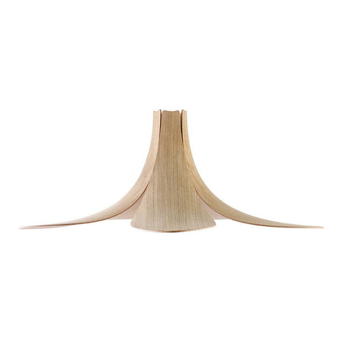 Dizajnové tienidlo použiteľné ako závesná alebo stojacia lampa, originálny drevený dizajn (dub)
