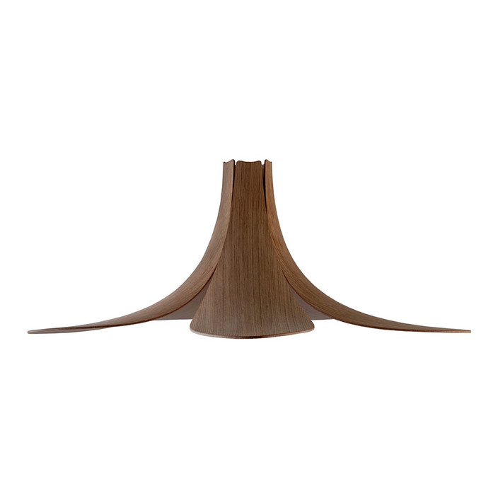 Dizajnové tienidlo použiteľné ako závesná alebo stojacia lampa, originálny drevený dizajn (tmavý dub)
