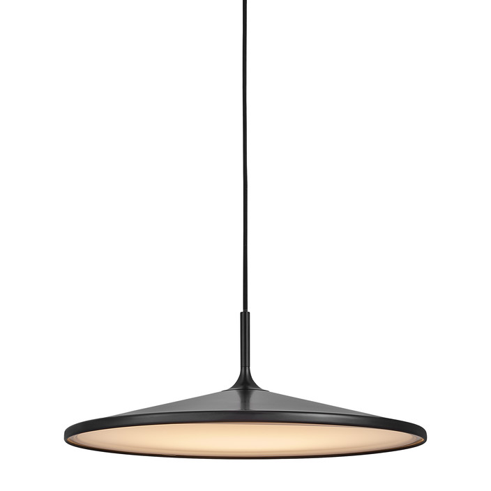 Minimalistické, jednoduché a funkčné stropné svietidlo Balance so zabudovaným stmievačom (čierna)