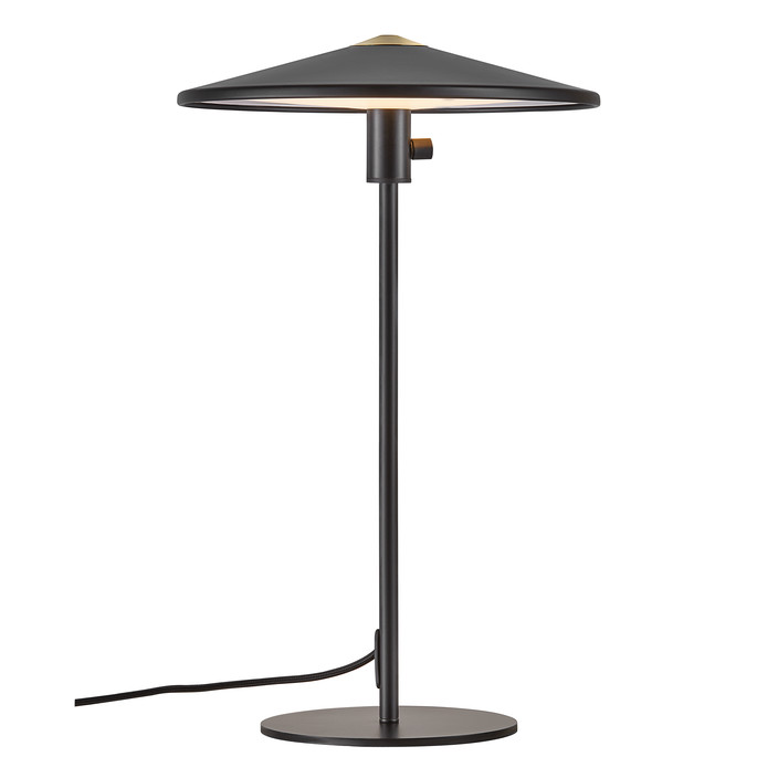 Minimalistické, jednoduché a funkčné stolové svetlo Balance so zabudovaným stmievačom (čierna)