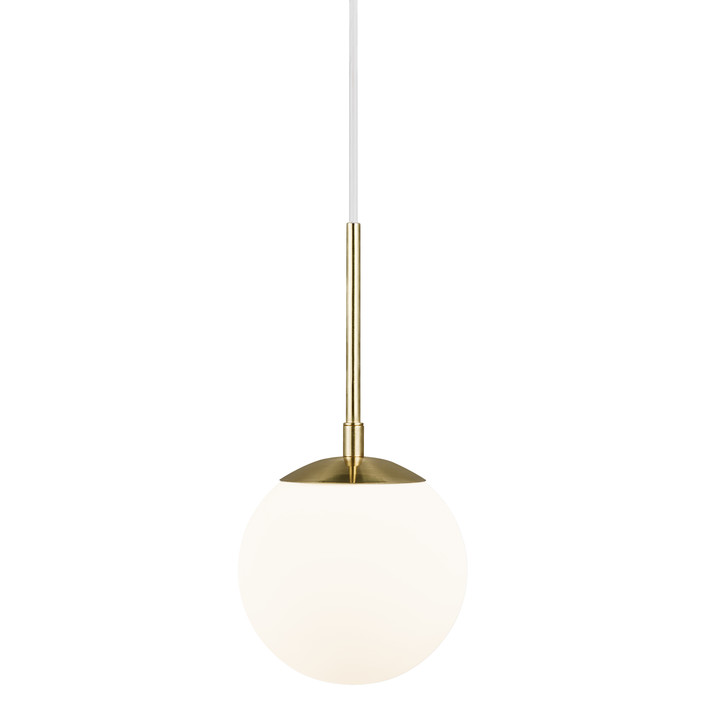 Nordlux Grant – elegantná závesná lampa. Nadčasová kombinácia skla, kovu a štýlu. ( Priemer: Ø15cm)