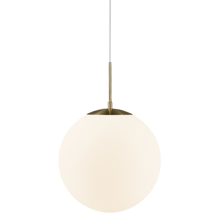 Nordlux Grant – elegantná závesná lampa. Nadčasová kombinácia skla, kovu a štýlu. ( Priemer: Ø35cm)