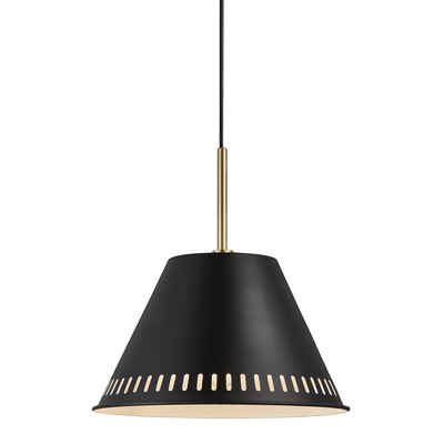 Elegantné, ľahko industriálne svietidlo s mosadzným detailom a zaujímavým svetelným efektom – Nordlux Pine.