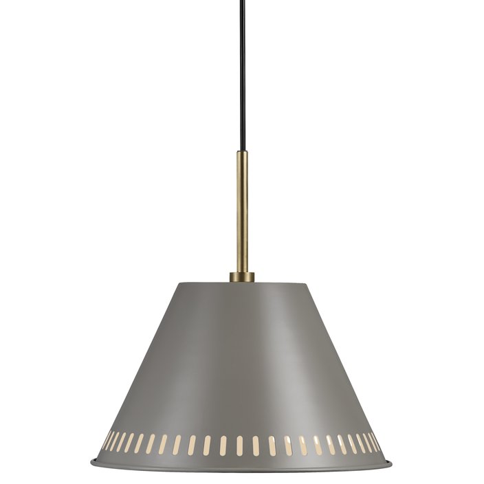 Elegantné, ľahko industriálne svietidlo s mosadzným detailom a zaujímavým svetelným efektom – Nordlux Pine. (šedá)
