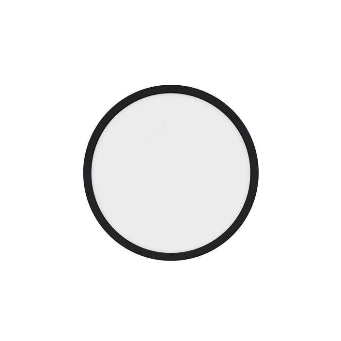 Jednoduché okrúhle stropné svietidlo Oja od Nordluxu s trojstupňovým stmievačom s možnosťou výberu teploty svetla nenásilne doplní akýkoľvek priestor (čierna)