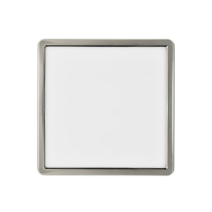 Jednoduché štvorcové stropné svietidlo Oja od Nordluxu vybavené funkciou Moodmaker (biela, chróm)