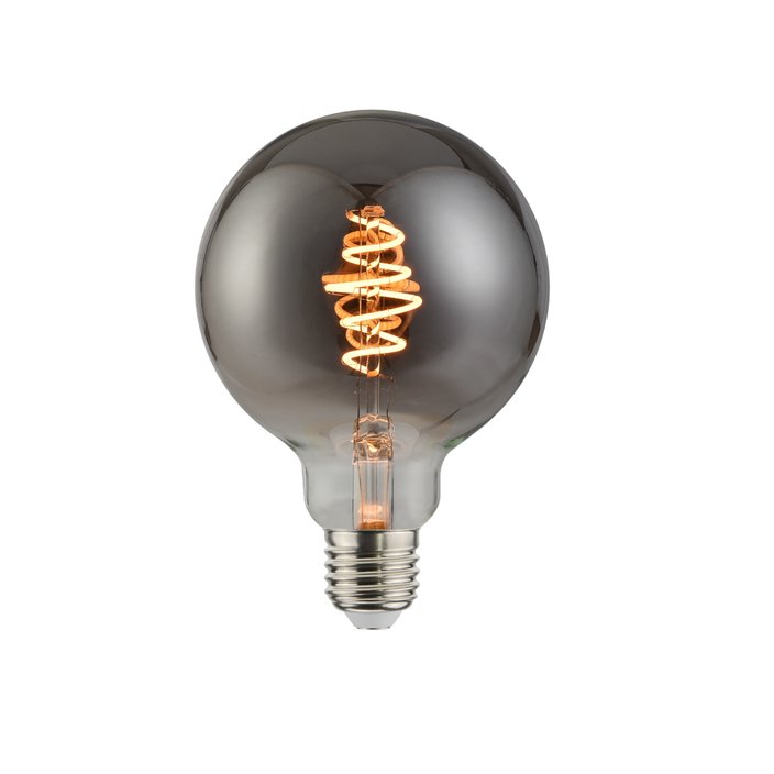 Dizajnová LED žiarovka pre svietidlá so závitom E27. (dymová)