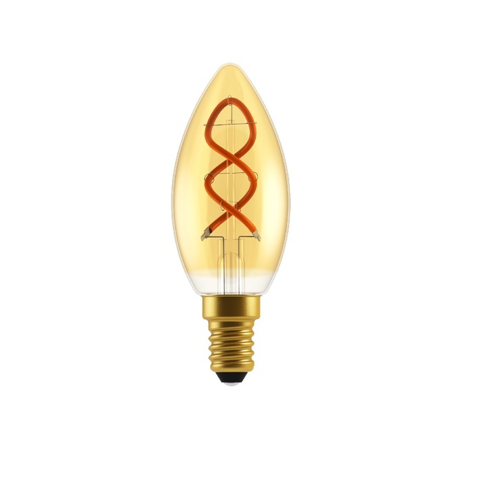 Nordlux LED žiarovka Spiral Deco Candle 2,5W E14 (zlatá)
