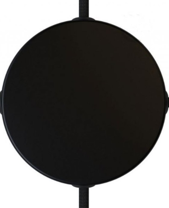Baldachýn okrúhly na 4 bočné káble, v čiernej a bielej farbe