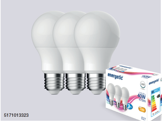 Nordlux LED žiarovka E27 8,6W 2700K v balení 3 ks (biela)