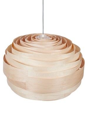 Udržateľná elegantná závesná lampa z dyhy – Studio Vayehi Light Cloud 40 v troch vyhotoveniach – javor, orech, bambus.