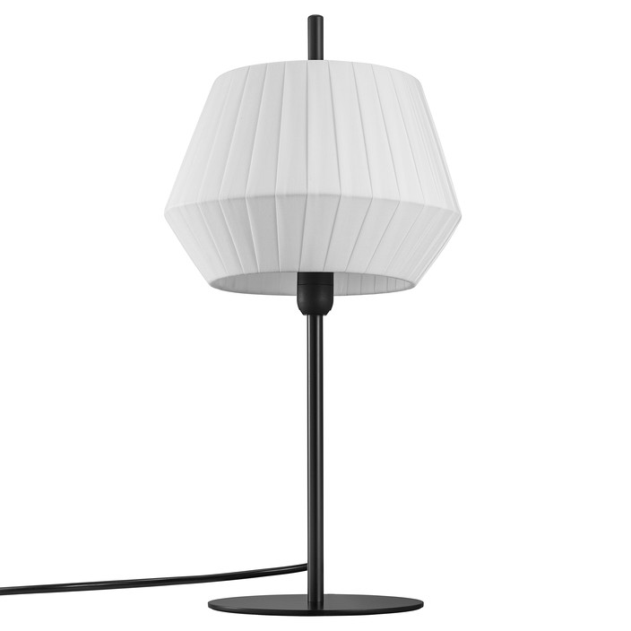 Originálna nástenná lampička Nordlux Dicte s efektom tlmeného svetla, dostupná v bielej alebo béžovej farbe. (biela)