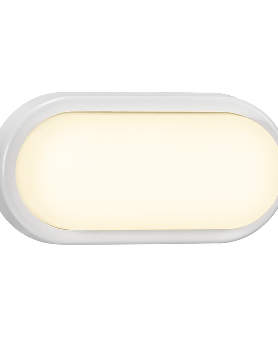 Vonkajšie nástenné a stropné, jednoduché a funkčné LED svetlo Nordlux Cuba Bright Oval použiteľné aj v interiéri, dostupné vo dvoch farbách, čiernej a bielej.