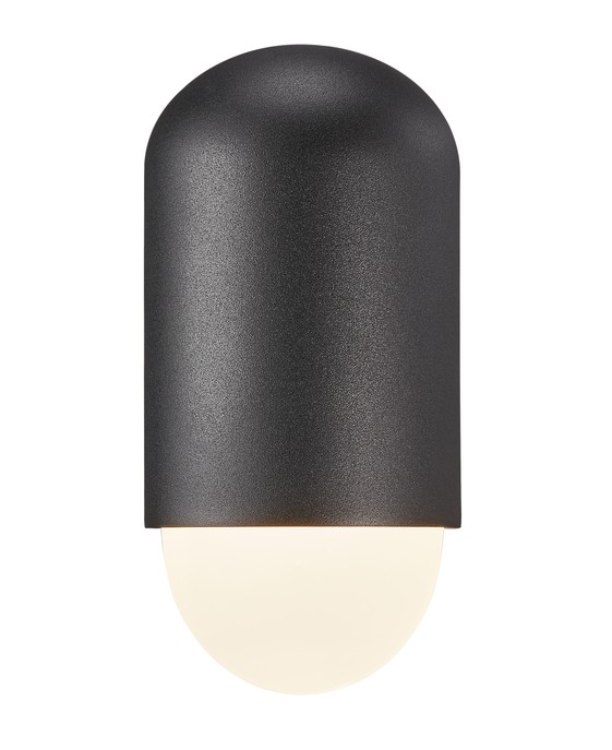 Vonkajšie nástenné svietidlo Heka od Nordluxu zaujme na prvý pohľad vďaka modernému dizajnu – zaoblené tvary a svetlo smerujúce nadol sú stávkou na istotu! Môžete ho mať v čiernej a antracitovej farbe.