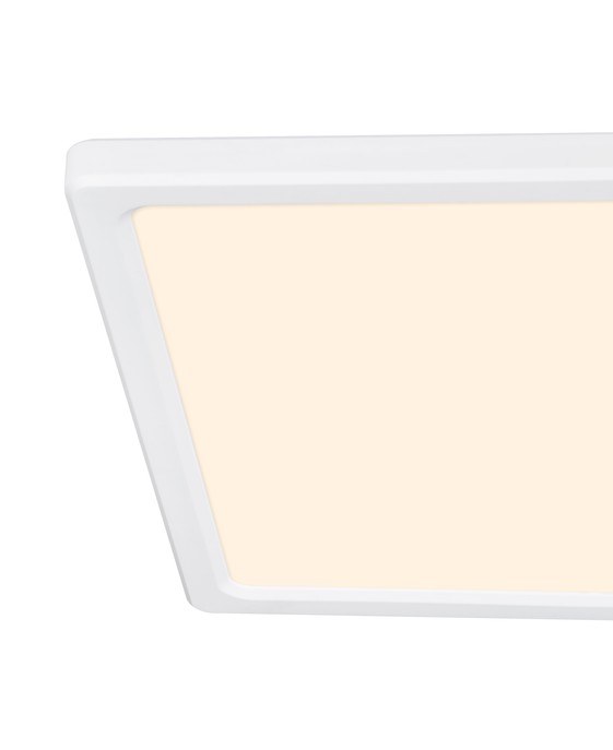 Jednoduché obdĺžnikové stropné svietidlo Harlow Smart 60 od Nordluxu vybavené funkciou Moodmaker