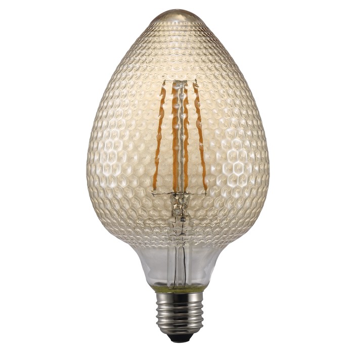 Dizajnová LED žiarovka Avra so závitom E27 2W 2200K ( jantárová)
