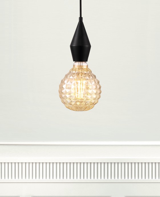Dizajnová LED žiarovka Avra so závitom E27 2W 2200K