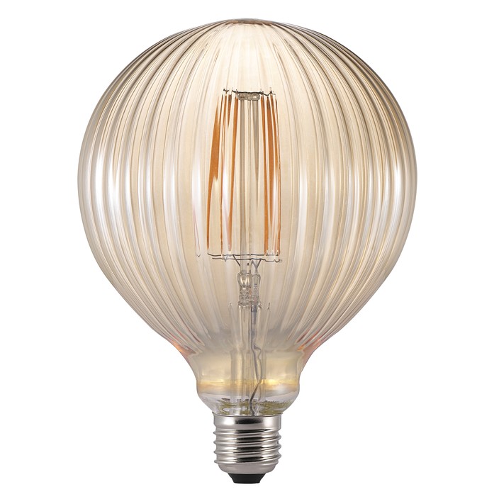Dizajnová LED žiarovka Avra so závitom E27 2W 2200K ( jantárová)