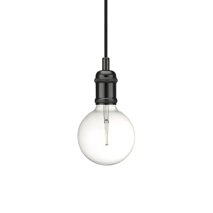 Minimalistické svetlo Nordlux Avra vo vyhotovení čierna, mosadz, meď, určené pre štýlové žiarovky Avra (čierna)