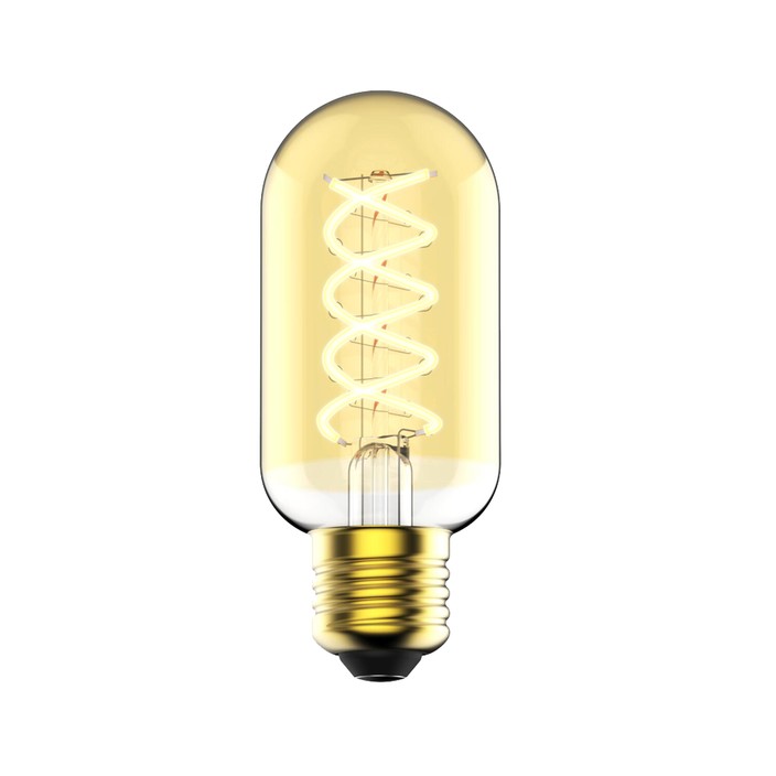 Dizajn Nordlux LED žiarovka Spiral Tubular 4,5W E27 (zlatá)