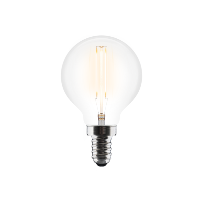 4W LED žiarovka UMAGE Idea s priemerom 4,5 cm, vhodná pre svietidlá so závitom E14 nielen značky UMAGE. (číra)