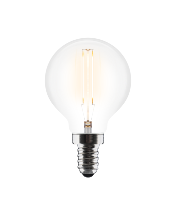 4W LED žiarovka UMAGE Idea s priemerom 4,5 cm, vhodná pre svietidlá so závitom E14 nielen značky UMAGE.