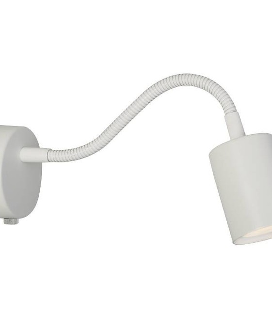 Minimalistická nástenná lampička Nordlux Explore s bodovým svetlom na flexibilnom ramene dodávaná s LED žiarovkou