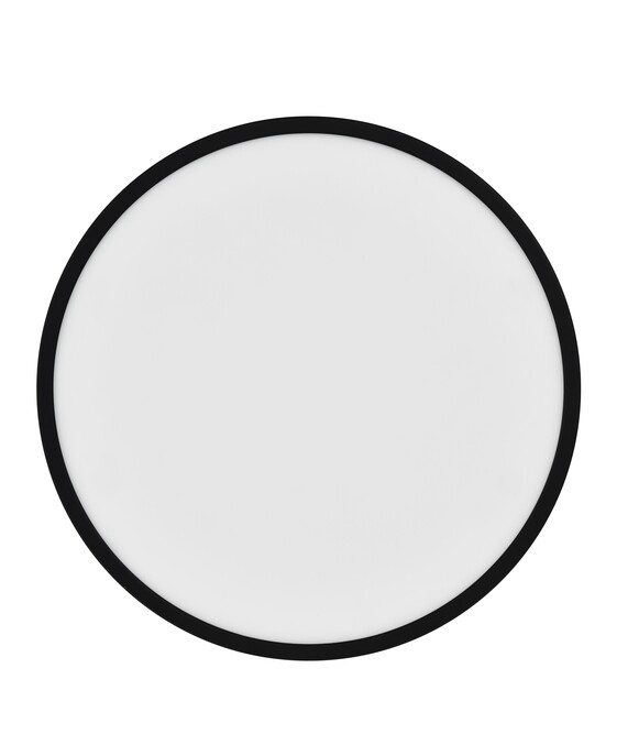 Jednoduché okrúhle svietidlo Oja 42 v ultratenkom vyhotovení s trojstupňovým stmievačom v čiernej farbe. Vyberte si z dvoch veľkostí.
