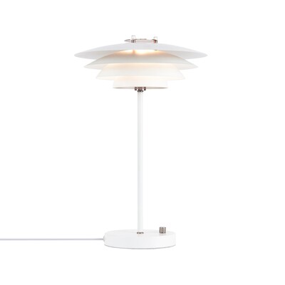 Exkluzívna stolová lampa z lakovaného kovu s typickými škandinávskymi prvkami a zaujímavými priesvitmi Nordlux Bretagne