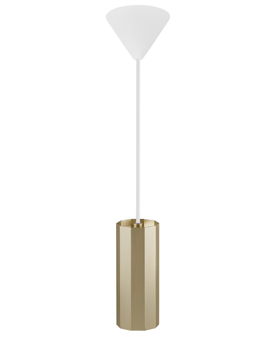 Závesné svetlo Alanis v tvare dekagóna v dizajnovom vyhotovení vo dvoch farebných variantoch.