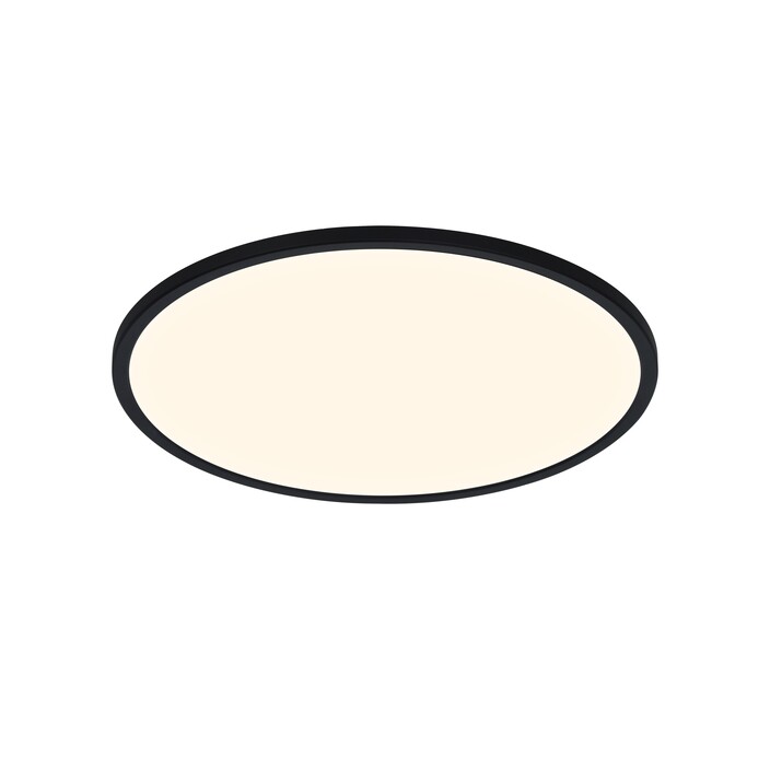 Jednoduché okrúhle svietidlo Oja 42 v ultratenkom vyhotovení s trojstupňovým stmievačom. (čierna)