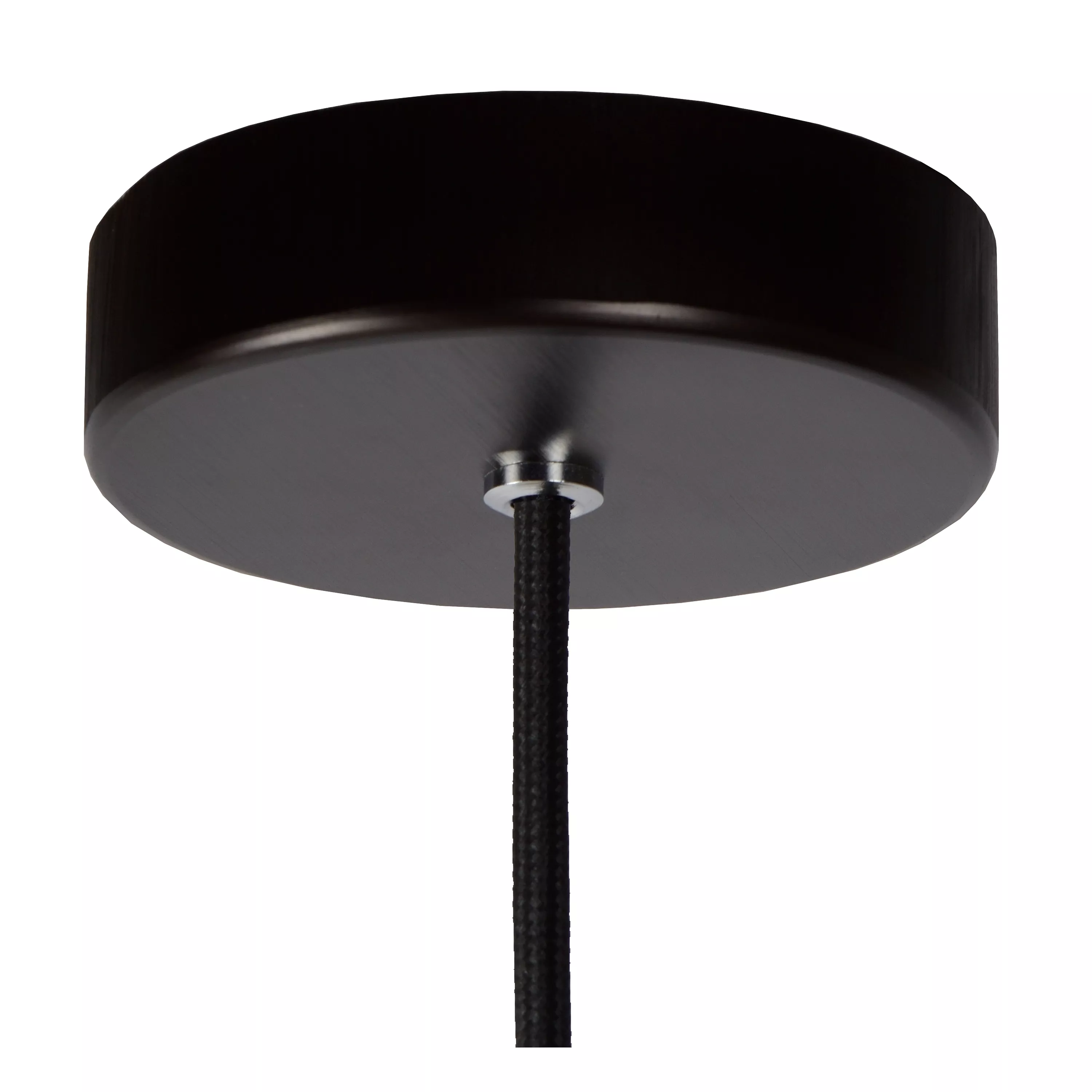Jednoduché závesné svietidlo Zino s pútavým dizajnom v čiernom vyhotovení s dymovým sklom. Doplňte o dekoratívnu žiarovku.