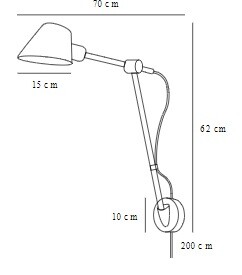 Nástenná lampa, ktorá si posvieti presne na to, čo potrebujete! Má nastaviteľné rameno aj tienidlo, takže sa dokonale prispôsobí vašim požiadavkám.