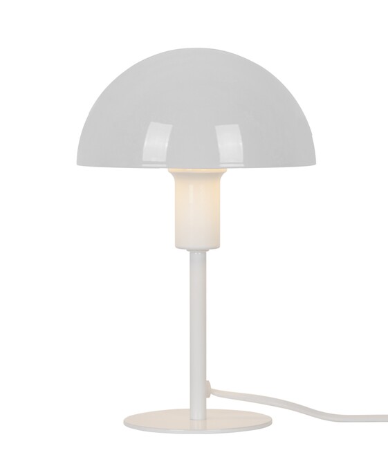 Nadčasová séria Ellen Mini od Nordluxu – malé tienidlo stolovej lampičky poskytuje mäkké svetlo. K dispozícii v 8 moderných farbách.