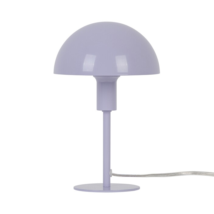 Nadčasová séria Ellen Mini od Nordluxu – malé tienidlo stolovej lampičky poskytuje mäkké svetlo. K dispozícii v 8 moderných farbách. (fialová)