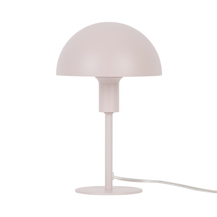 Nadčasová séria Ellen Mini od Nordluxu – malé tienidlo stolovej lampičky poskytuje mäkké svetlo. K dispozícii v 8 moderných farbách. (ružová)
