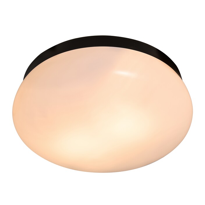 Stropné svietidlo Foam s vysokým krytím zaisťuje perfektné rozptýlené osvetlenie vašej kúpeľne. Vyberte si čierny alebo biely variant. (čierna)