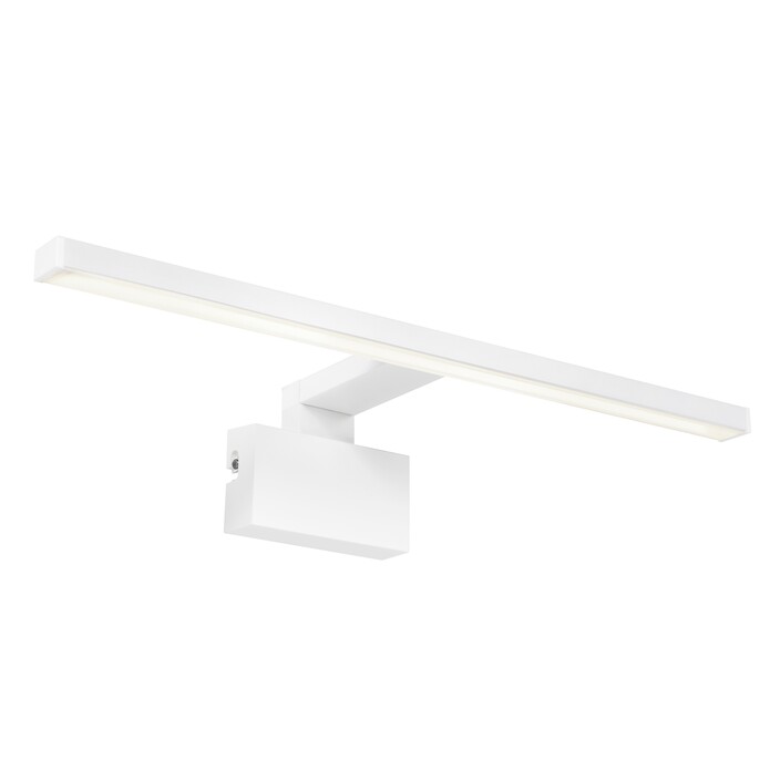 Kúpeľňové elegantné tenké svetlo Marlee od Nordluxu umožňuje tri možnosti inštalácie – na stenu, na zrkadlo alebo na skrinku. Vďaka vysokému krytiu ho využijete vo vlhkých priestoroch. (biela)