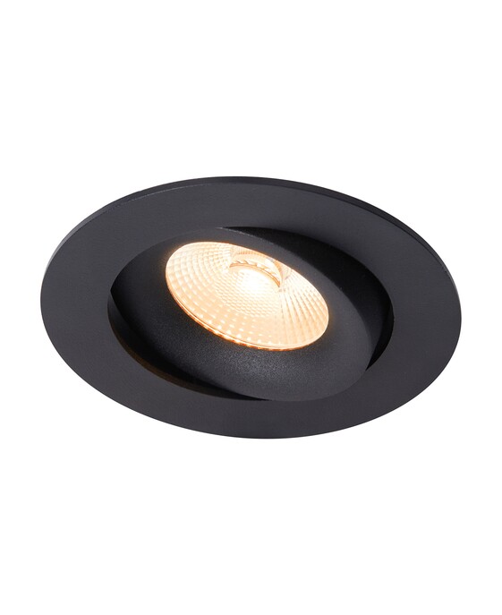 Zabudovateľné bodové svetlo Aliki je ideálne do kúpeľne a poskytuje prirodzené svetlo; svetlá sa dajú otáčať v ľubovoľnom smere a sú k dispozícii v bielej a čiernej farbe.