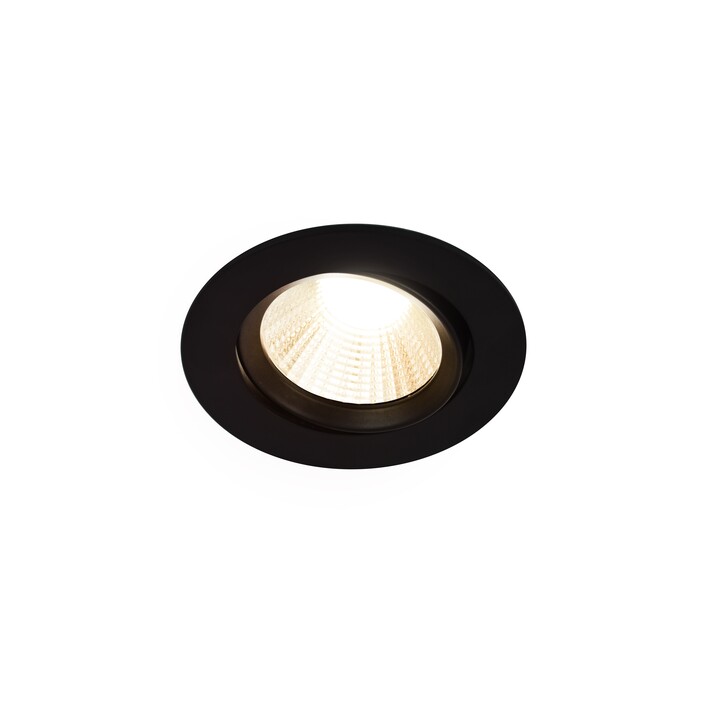 Zabudovateľné svietidlo Fremont od Nordluxu. Nastaviteľný sklon svetla, úsporné LED vyhotovenie, 3 farebné varianty. (čierna)