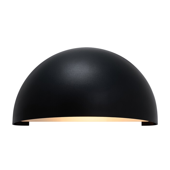 Krásne vonkajšie nástenné svietidlo Nordlux Scorpius Maxi v klasickom nadčasovom dizajne s plastovým tienidlom v čiernom vyhotovení. (čierna)