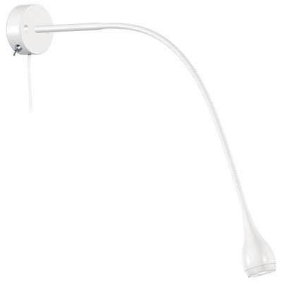Praktická nástenná LED lampička Nordlux Drop s flexibilným ramenom na použitie do zásuvky