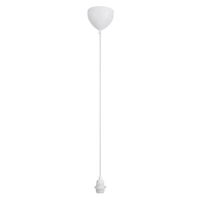 Jednoduchý záves Nordlux z bieleho plastu. Dĺžka závesu 200 cm. (biela)