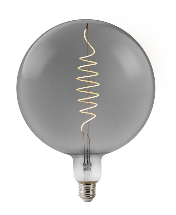 Dizajnová inteligentná stmievateľná LED žiarovka pre svietidlá so závitom E27. V dymovom vyhotovení..