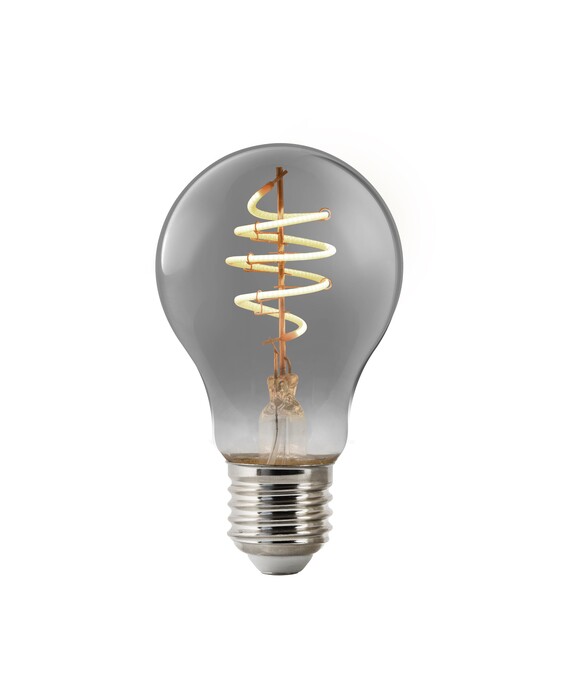 Dizajnová inteligentná stmievateľná LED žiarovka pre svietidlá so závitom E27. V dymovom vyhotovení.