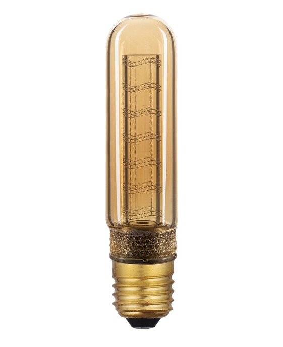 Dizajnová Nordlux LED žiarovka Tiny Zigzag Gold 2,3W E27