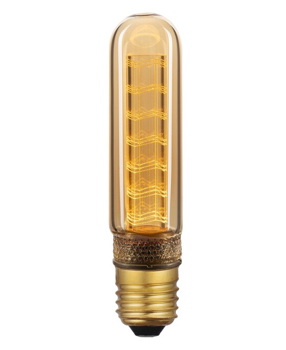 Dizajnová Nordlux LED žiarovka Tiny Zigzag Gold 2,3W E27
