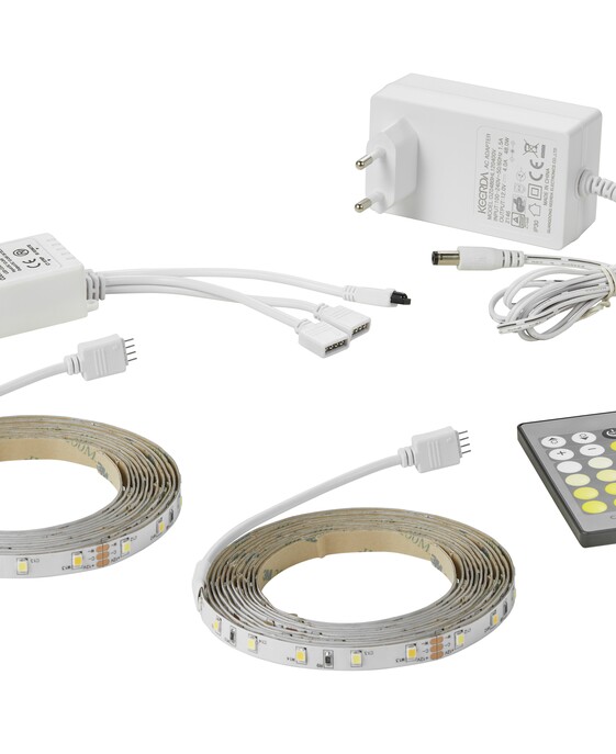 Univerzálny LED pásik od Nordluxu v dĺžke 2x500 cm. Široké možnosti použitia – do kuchyne, obývacej alebo detskej izby, vhodný aj do kúpeľne.