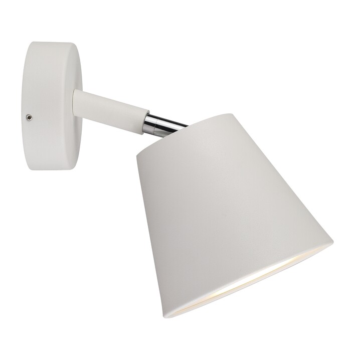Nástenné svietidlo Nordlux IP S6 s nastaviteľným ramenom vhodné do kúpeľne, napríklad na osvetlenie zrkadla. (biela)