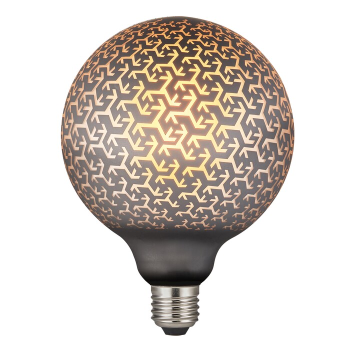 Dizajnová žiarovka Nordlux LED žiarovka Pattern 6W E27 (čierna)